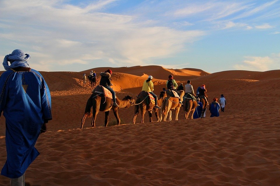 desert camel trekking merzouga